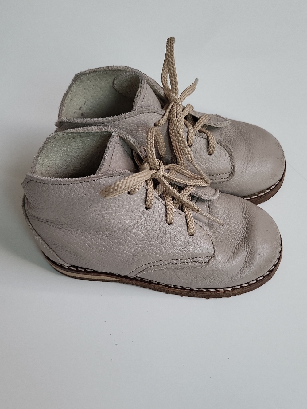 Zimmerman Kids Sand Leather Lace-Up Boots Size 6